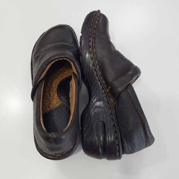 Bolo Women's Brown Leather Slip-on, Size 7 (38) - Picture 3 of 10